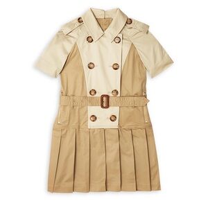 New! Burberry Trench Dress with Belt-14Y